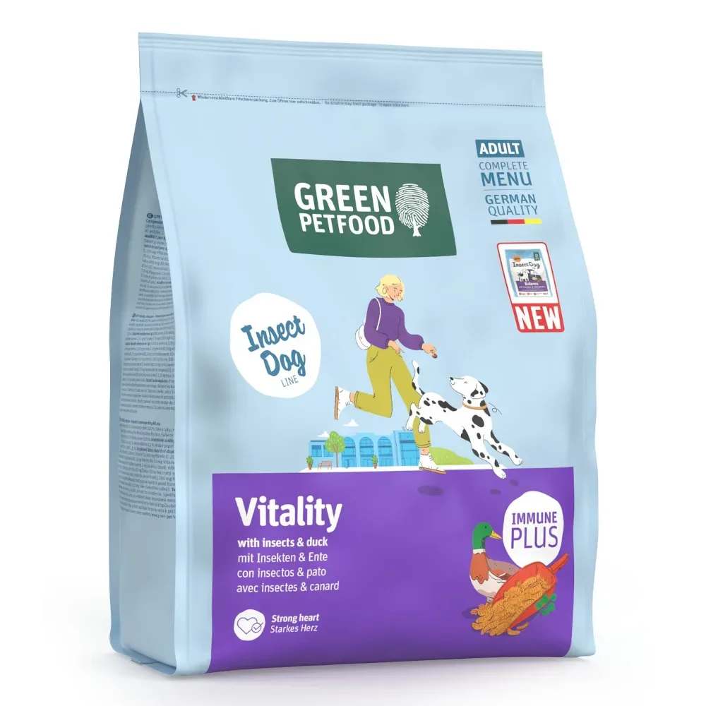 Green Petfood Vitality mit Insekten & Ente - Sparpaket: 2 x 7,5 kg