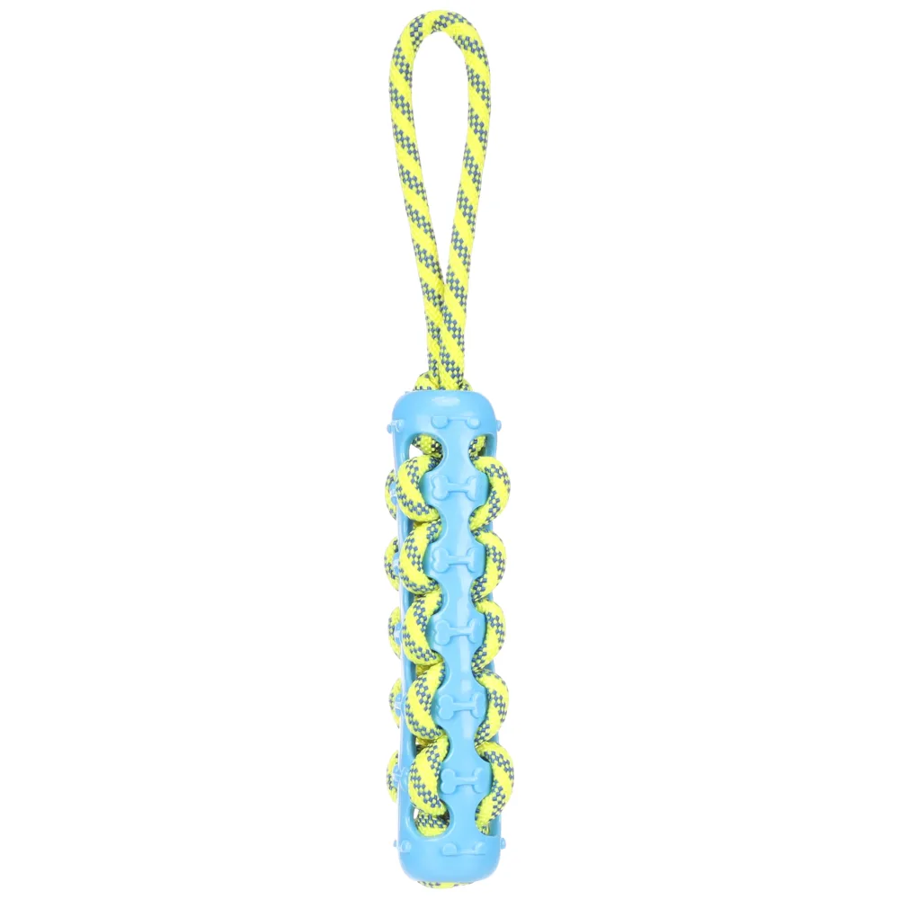 Flamingo Hundespielzeug Tofla Zerrseil und Stick - Ø 5 x L 40 cm