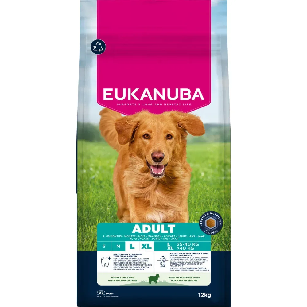 Eukanuba Premium Nutrition Adult Large & Giant Breed Lamm & Reis - 12 kg