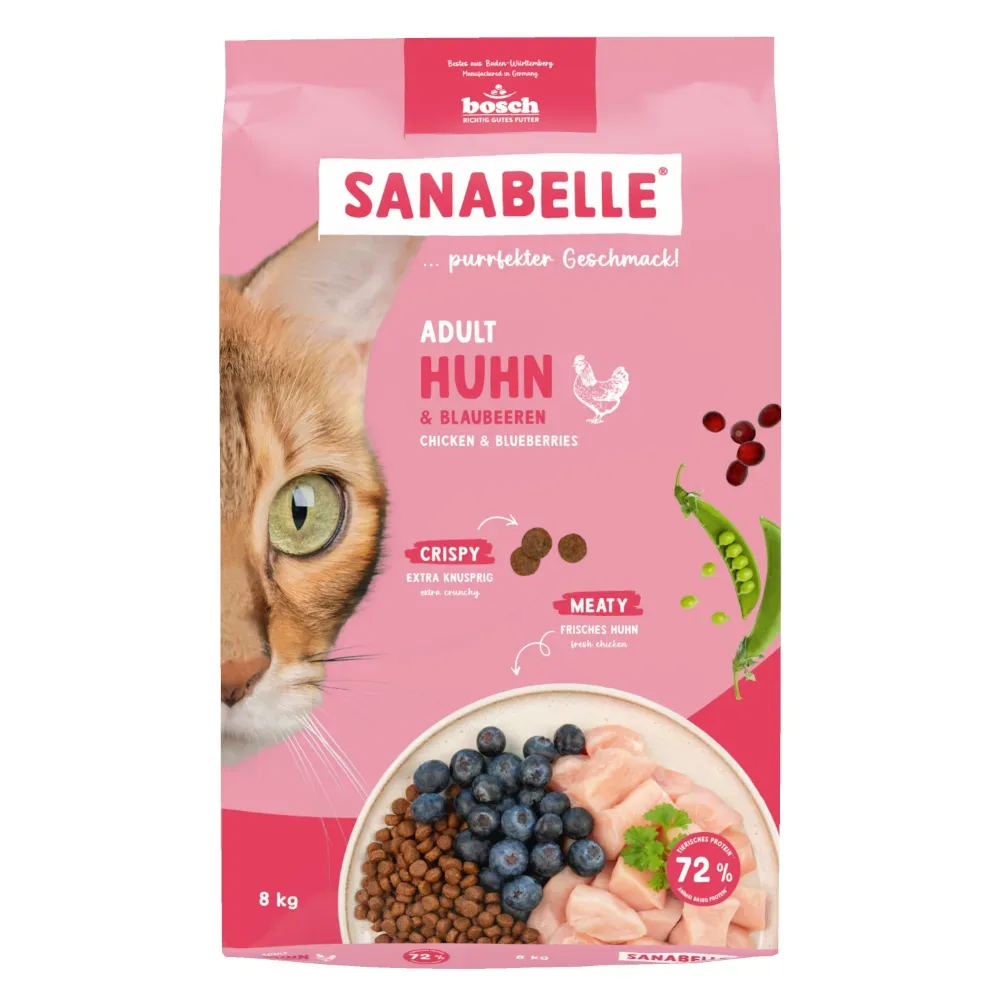 Sanabelle Adult mit Huhn & Blaubeeren - 8 kg