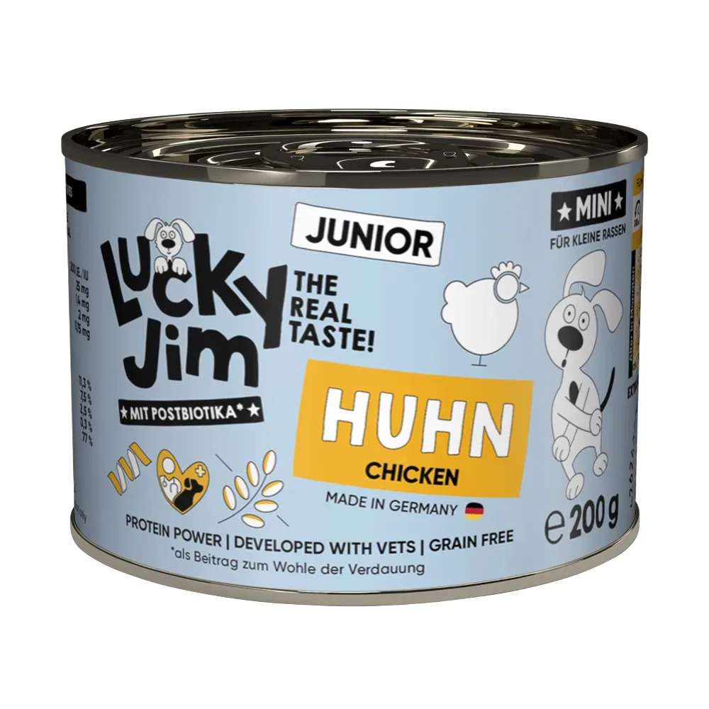 Sparpaket Lucky Jim MINI Junior 24 x 200 g - Huhn