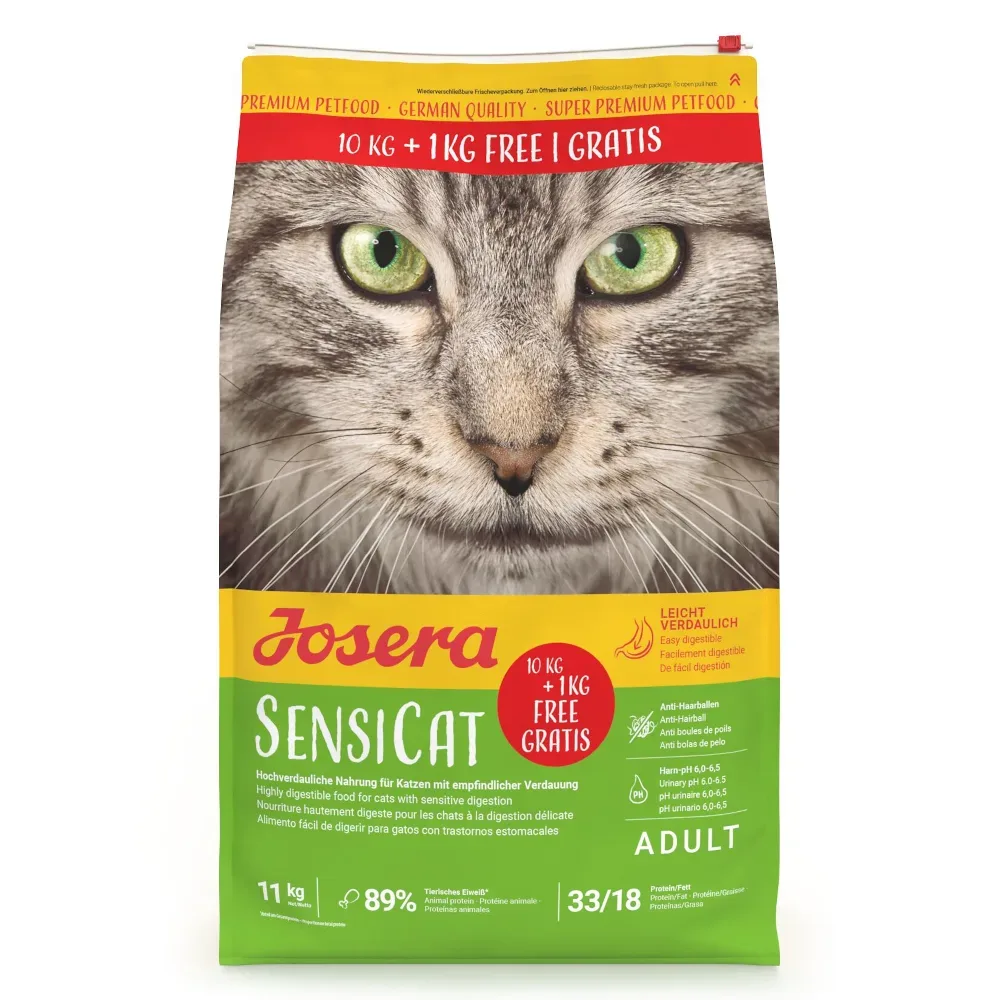 1 kg gratis! Josera SensiCat 11 kg - SensiCat