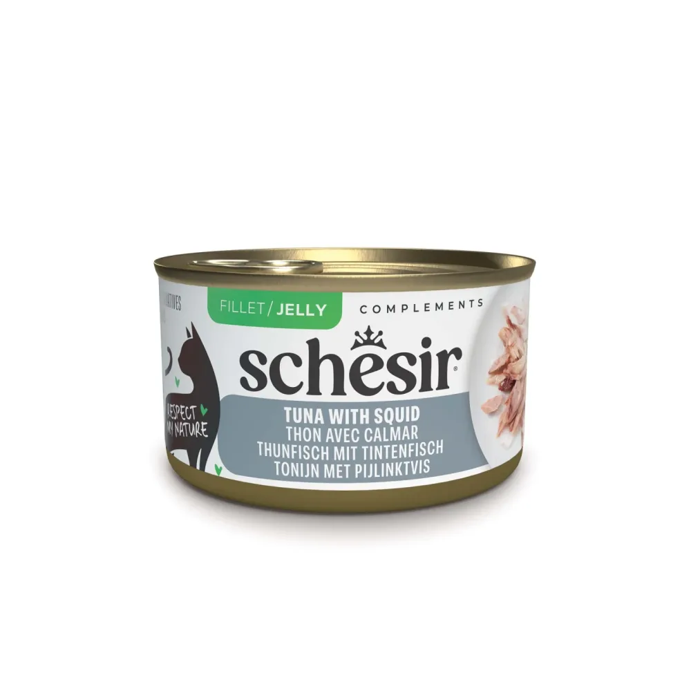 Schesir Complements in Gelee 12 x 70 g - Thunfisch mit Tintenfisch