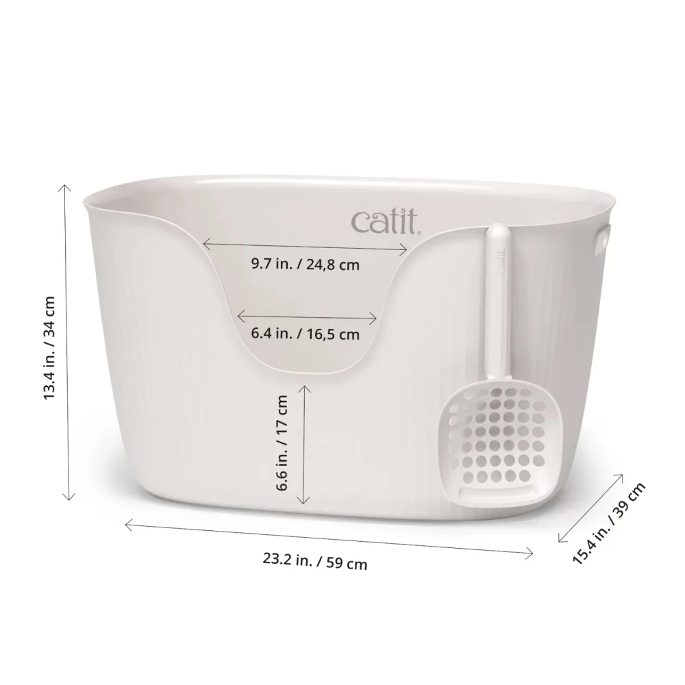 Catit Loo Katzentoilette mit Streulöffel - weiss