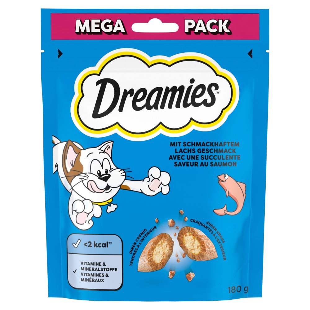 Dreamies Mega Pack 180g Lachs