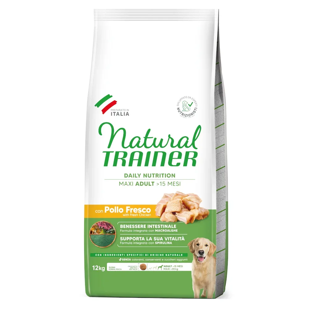 Natural Trainer Adult Maxi mit Huhn - Sparpaket: 2 x 12 kg