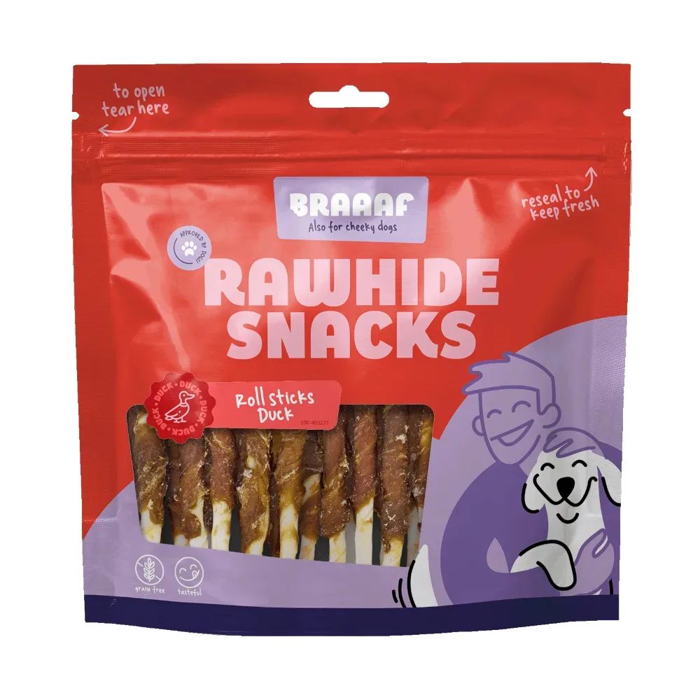Braaaf Roll Sticks Ente - 12,5 cm (30 Stück)