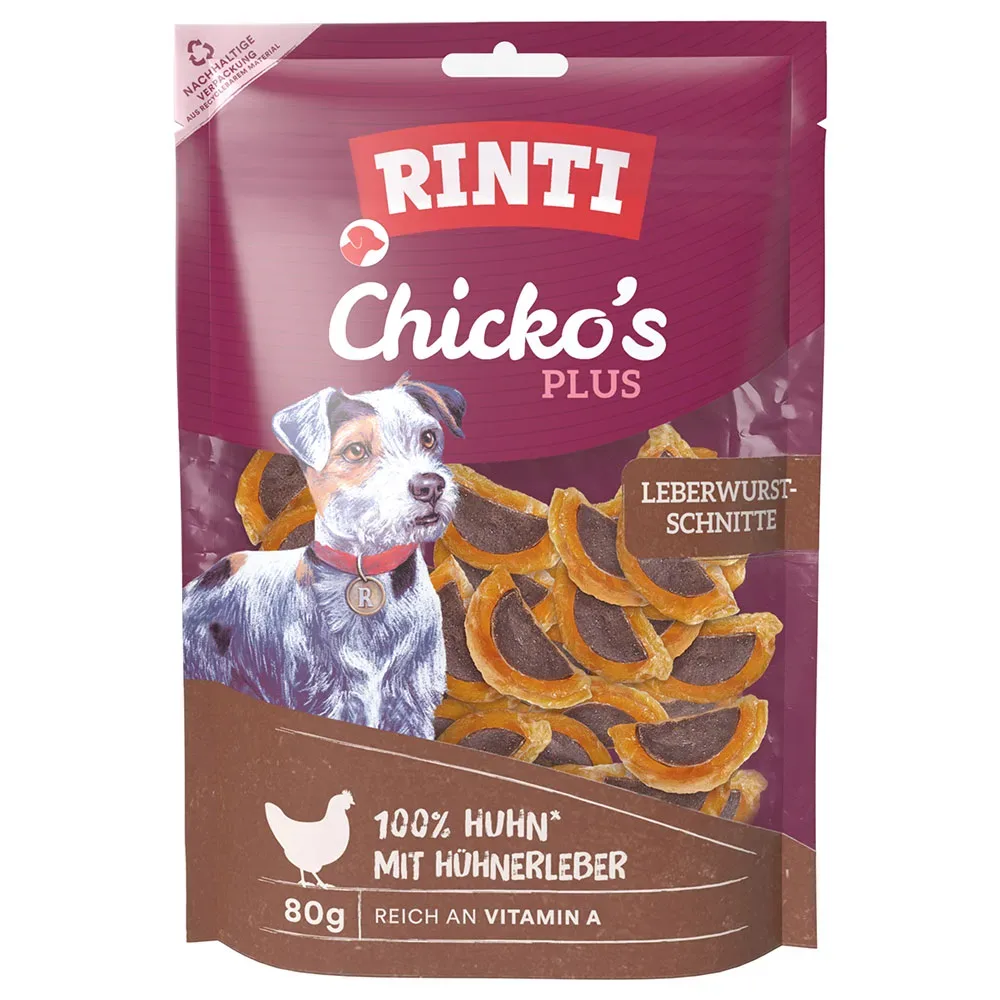 RINTI Chicko Plus Leberwurstschnitte - 80 g