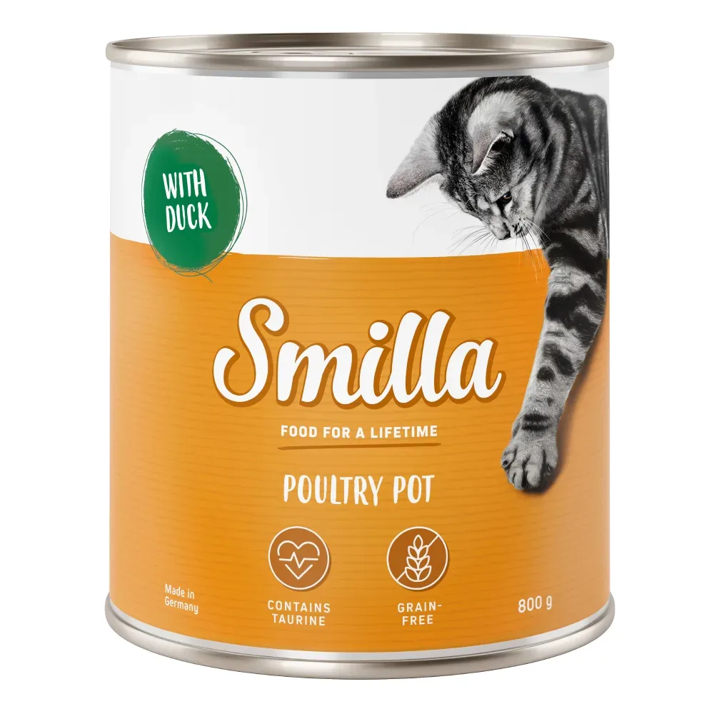 Smilla Geflügeltöpfchen 6 x 800 g - zartes Geflügel mit Geflügelherzen
