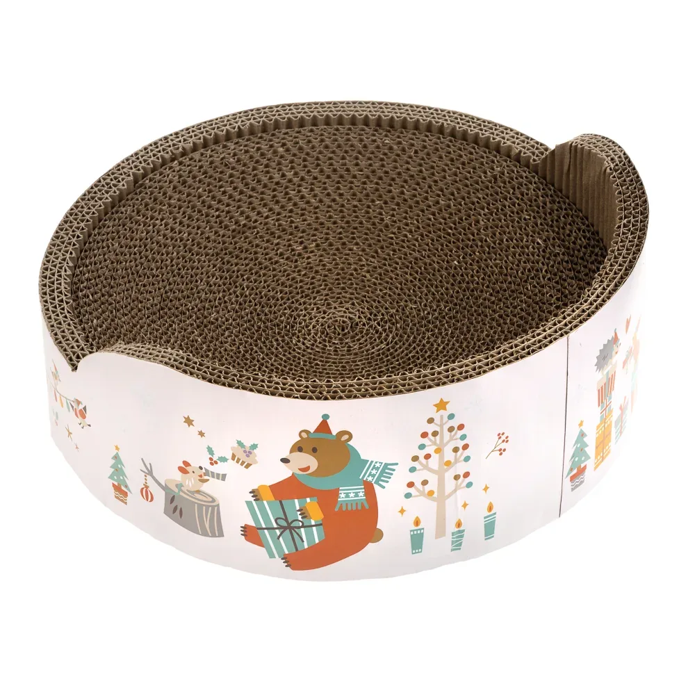 Kratzmöbel Relax Winter Edition - Ø 39 x H 14,5 cm