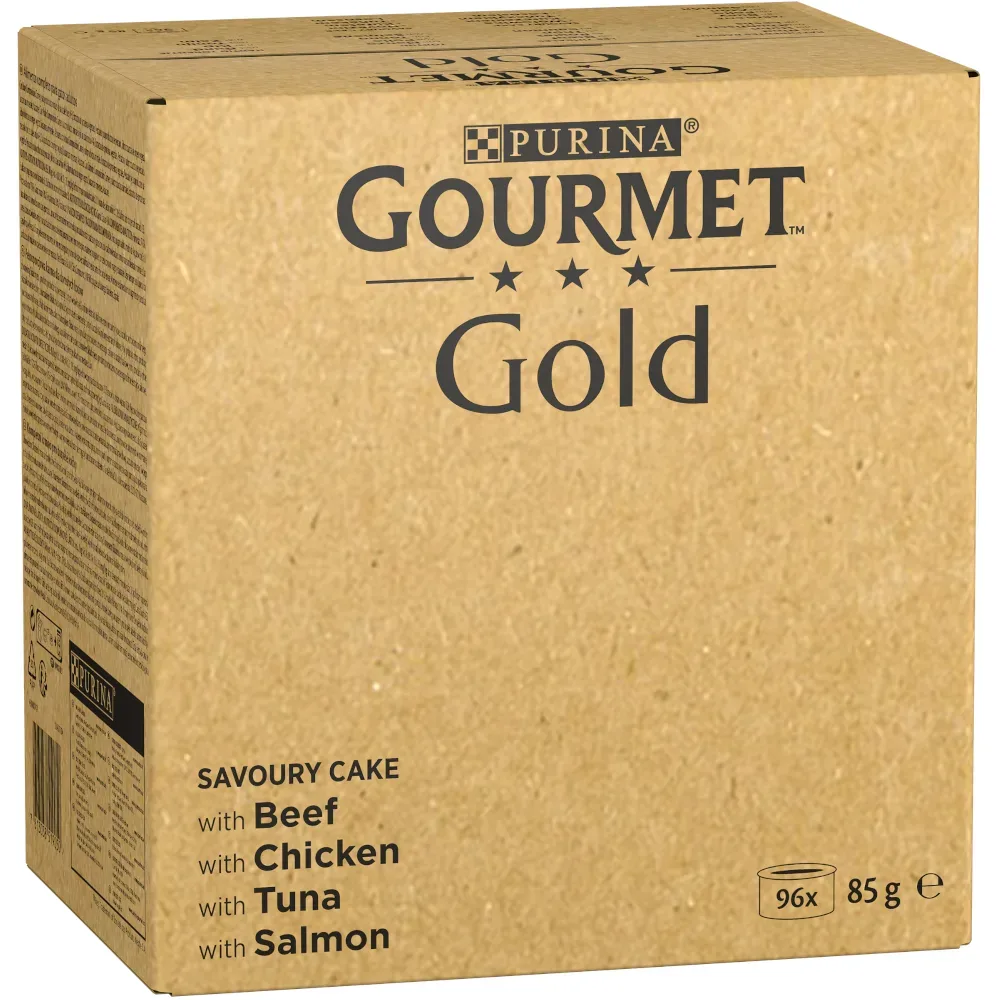 GOURMET Gold Raffiniertes Ragout Katzennassfutter Sorten-Mix 96x85g