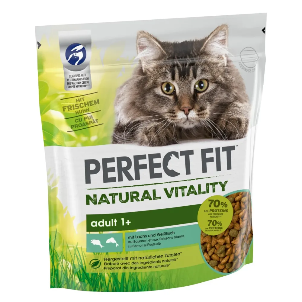 Perfect Fit Natural Vitality Adult 1+ Lachs und Weissfisch - 650 g