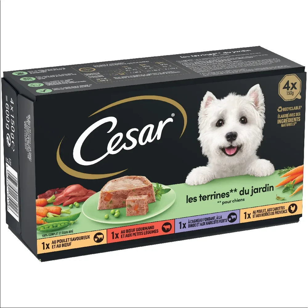 Cesar Classic Selection Mixkarton - Garten-Terrine (8 x 150 g)