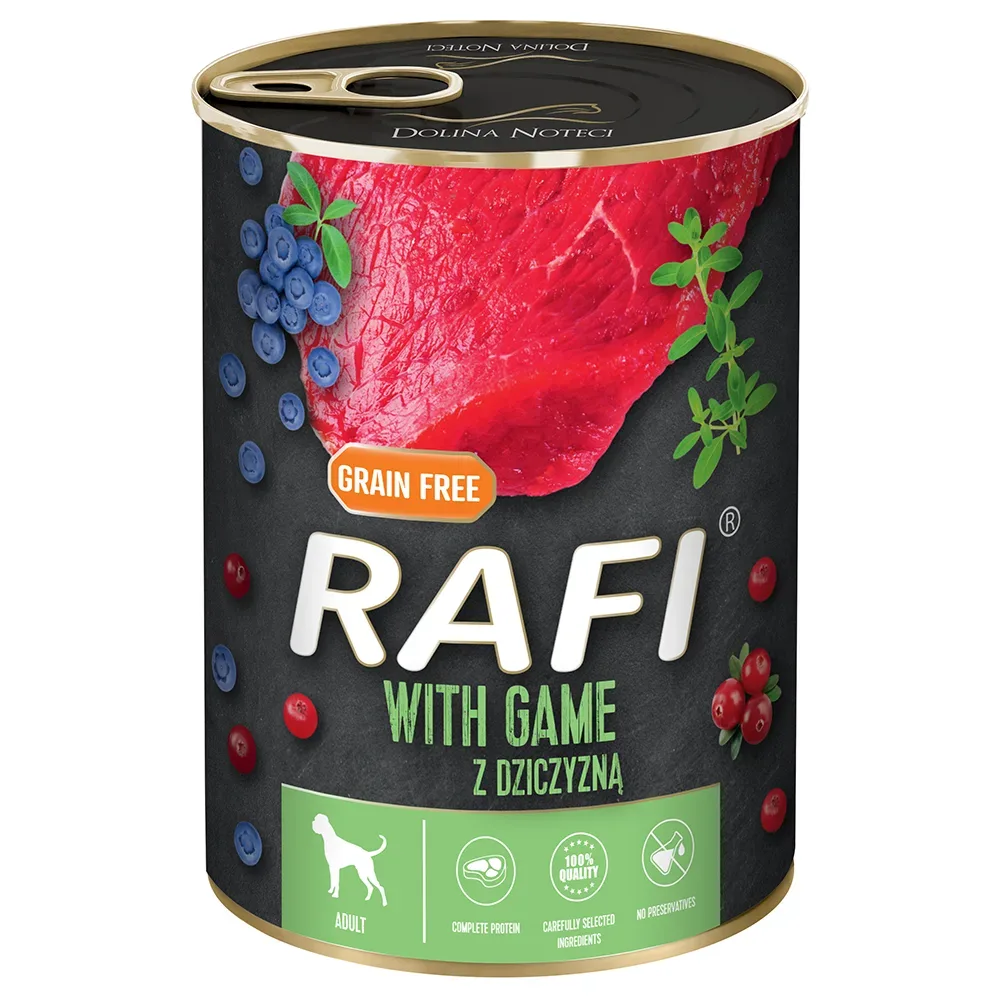 Rafi Adult 24 x 400 g - Mit Wild, Blaubeeren und Cranberries
