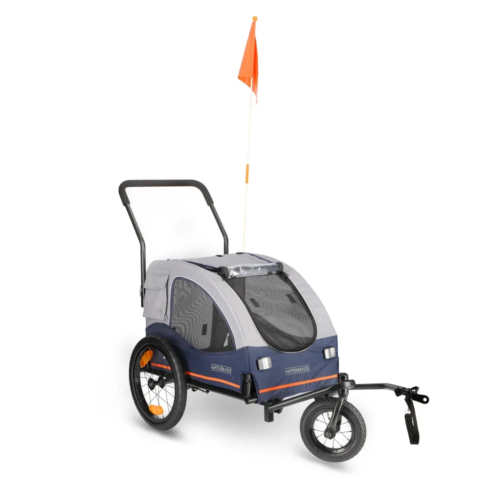 HAFENBANDE Veloanhänger Cabby M inkl. zwei Kupplungen - L 125 x B 67 x H 105 cm / bis 25 kg