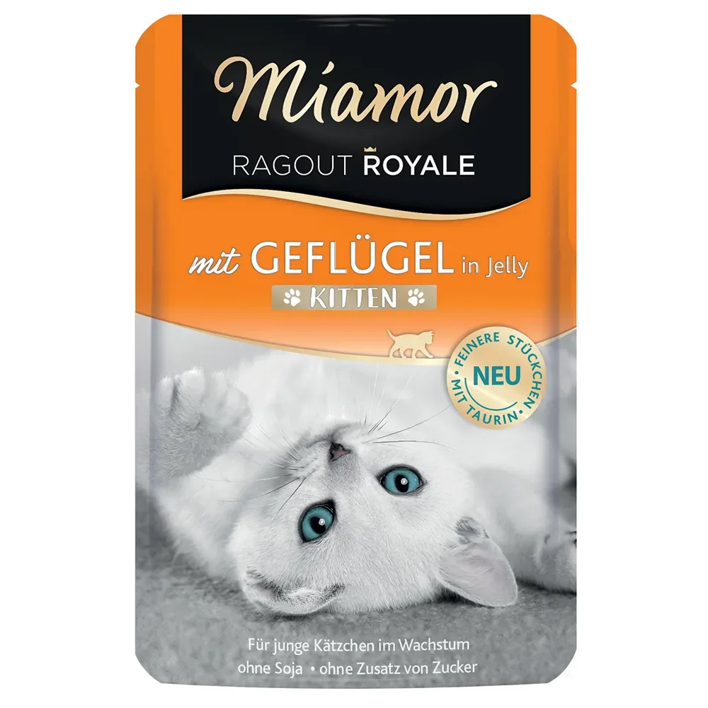 Sparpaket Miamor Ragout Royale Jelly Kitten 22 x 100 g - Rind