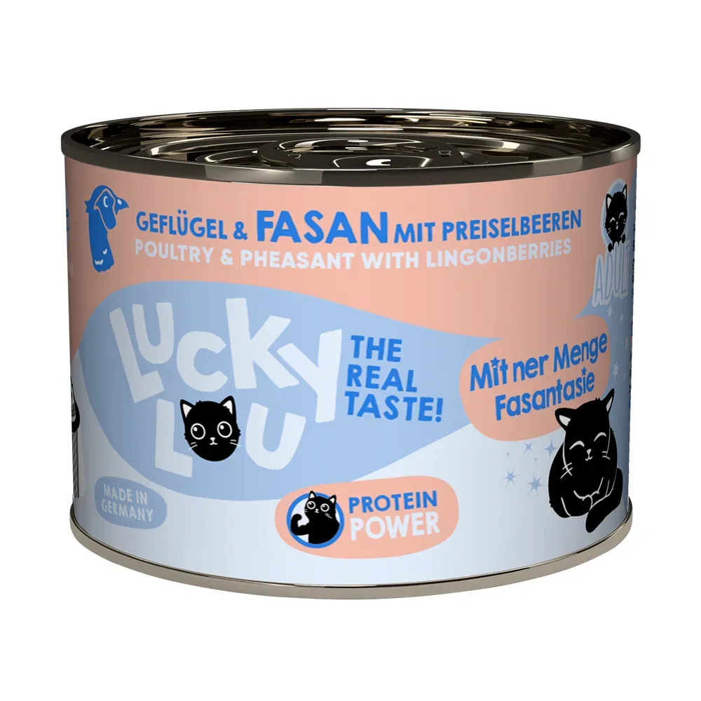 Sparpaket Lucky Lou Adult 24 x 200 g - Geflügel & Fasan