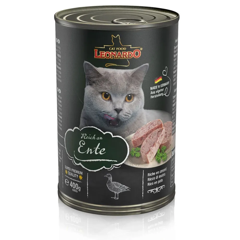 Leonardo All Meat 6 x 400 g - Reich an Ente