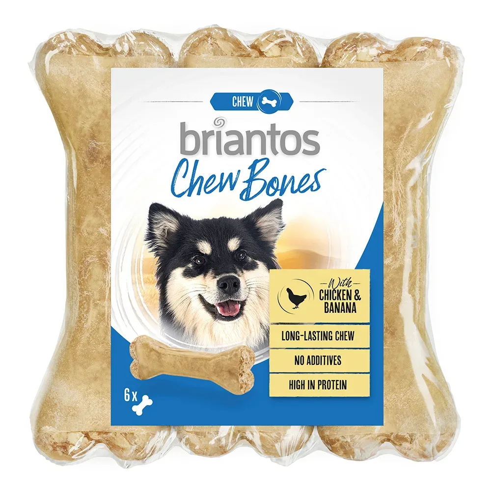 Briantos Chew Bones Huhn & Banane - 12 x 12 cm (660 g)