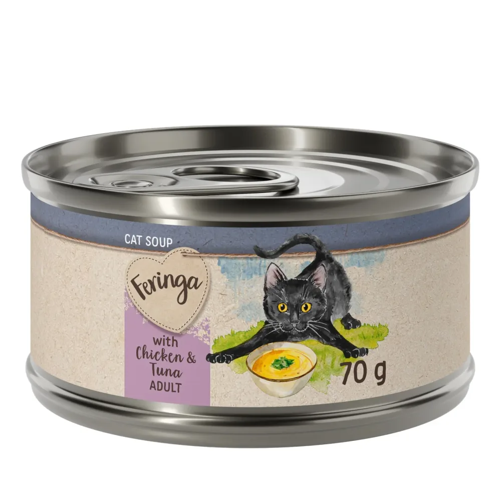 Feringa Katzensuppe 12 x 70 g - Huhn & Thunfisch
