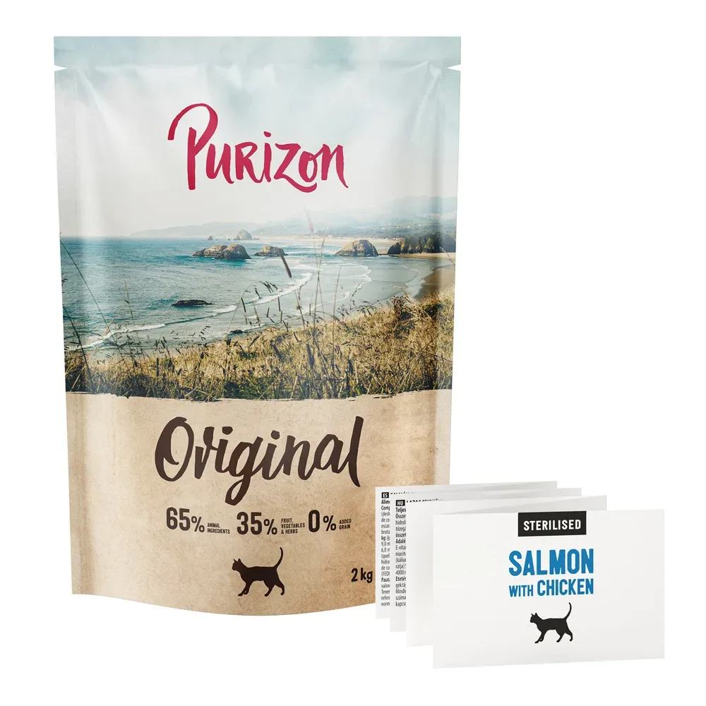 Purizon Sterilised Adult Lachs mit Huhn - getreidefrei - NEU: 2 kg