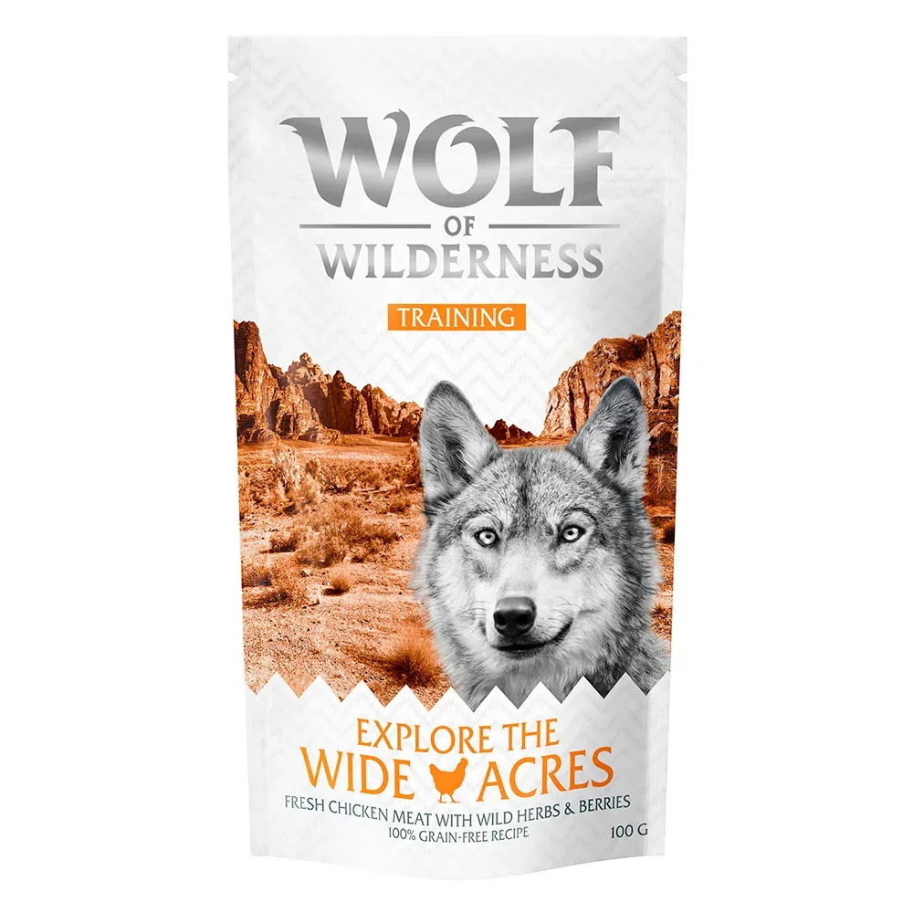 Wolf of Wilderness Training ?Explore the Wide Acres? Huhn - 3 x 100 g