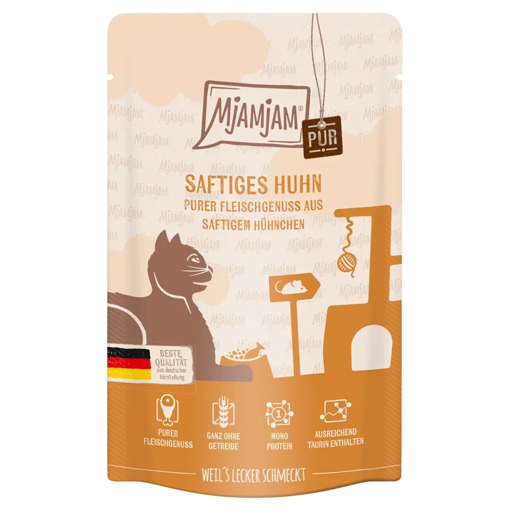 MjAMjAM Quetschie purer Fleischgenuss 12 x 125 g - gute Pute pur