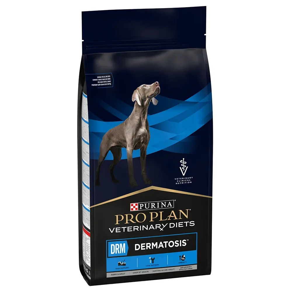 PURINA PRO PLAN Veterinary Diets DRM Dermatosis - Sparpaket: 2 x 12 kg