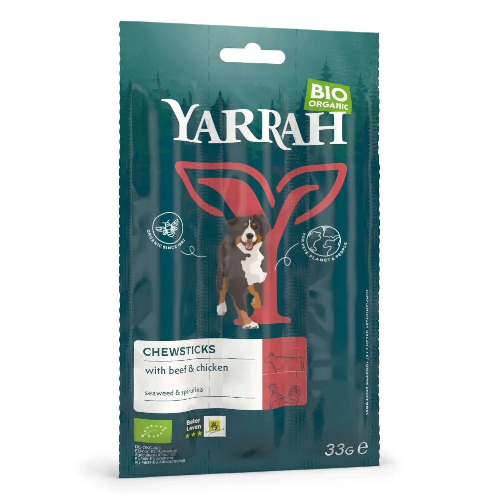 Yarrah Bio Hunde-Kausticks - Sparpaket: 12 x 33 g