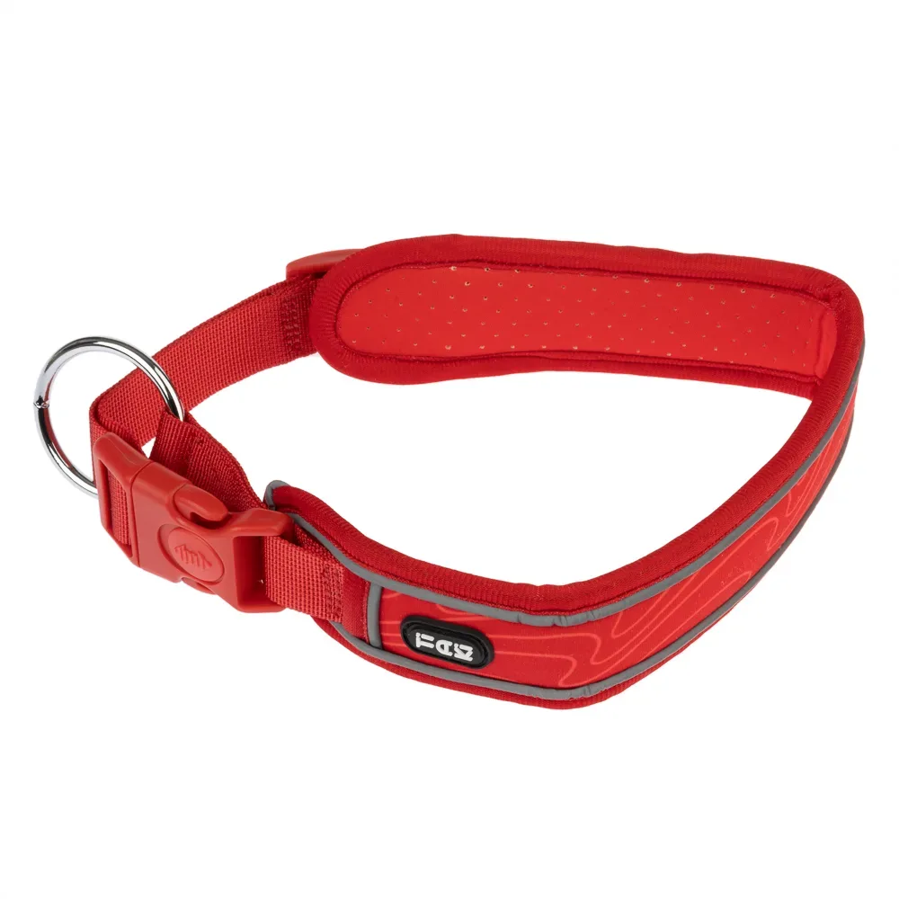TIAKI Halsband Soft & Safe, rot - Grösse S: 35 - 45 cm Halsumfang, B 40 mm