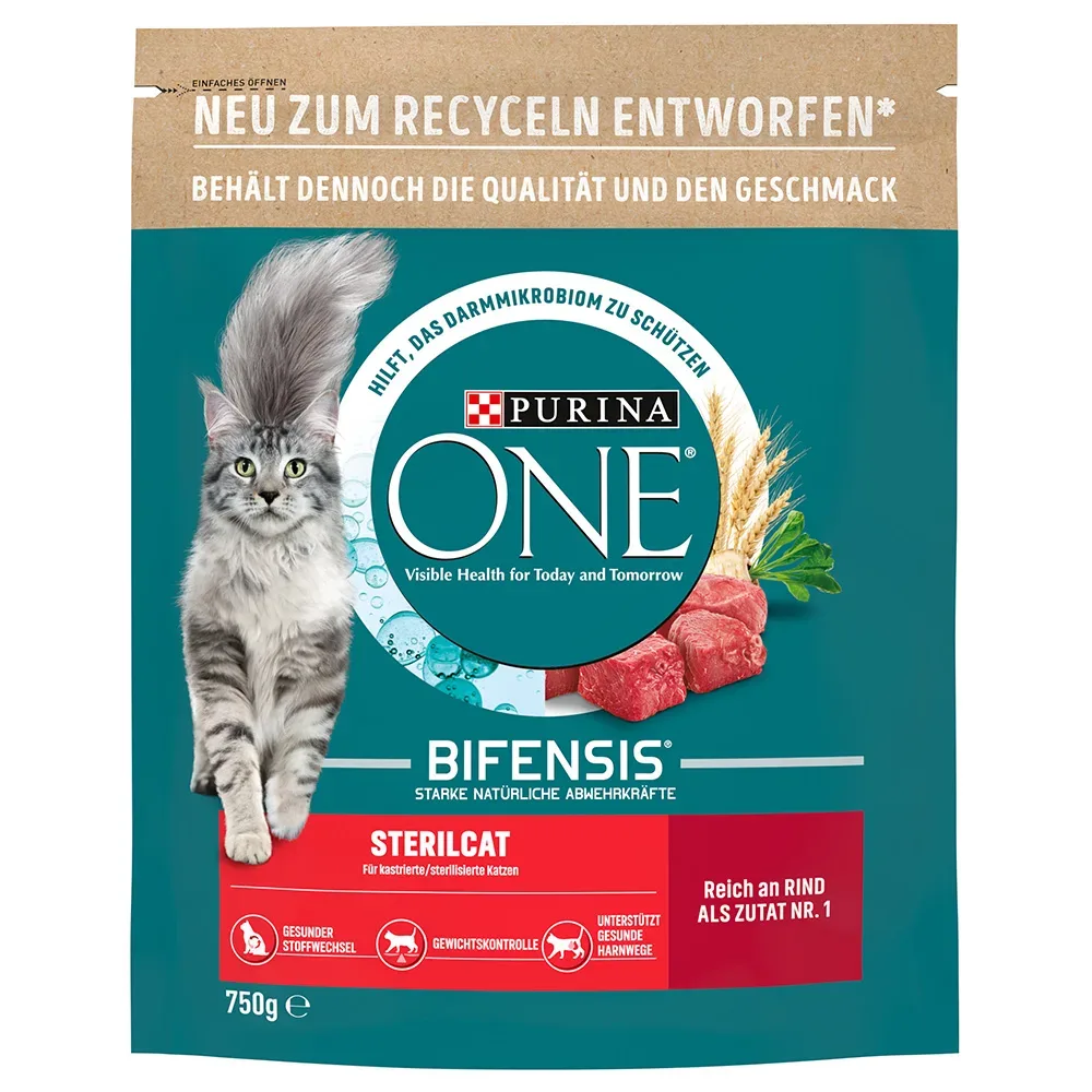 PURINA ONE SterilCat Rind - Sparpaket: 2 x 750 g
