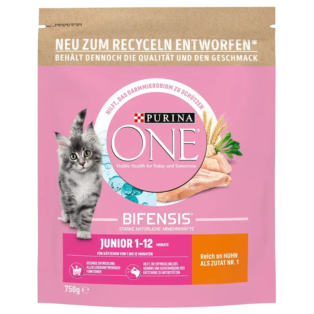 PURINA ONE Junior - Sparpaket: 3 x 750 g