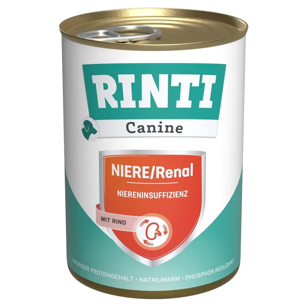 RINTI Canine Niere/Renal mit Rind 400 g - 24 x 400 g