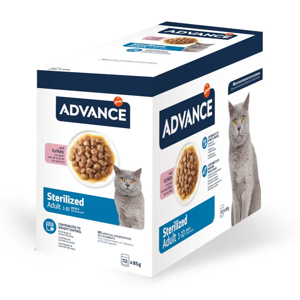 18 + 6 gratis! Advance 24 x 85 g - Sterilized Truthahn