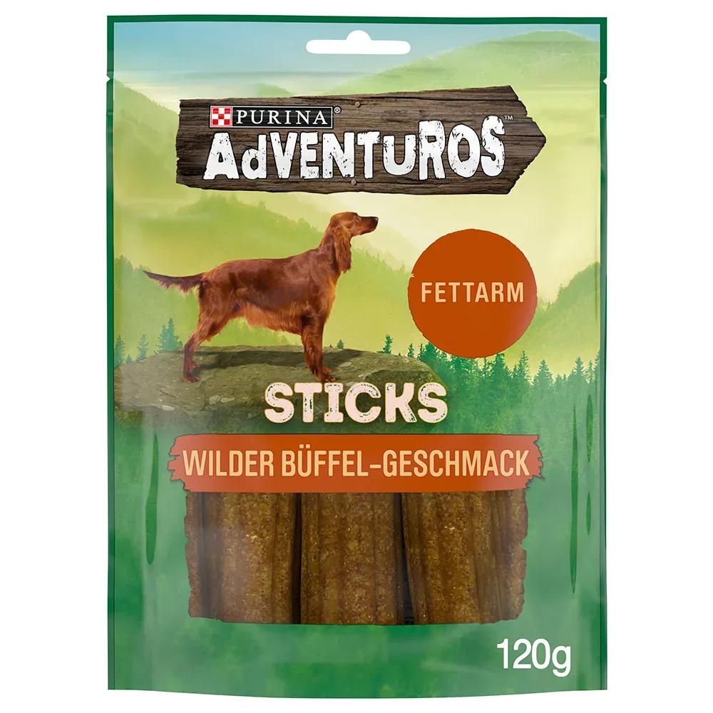 Adventuros Hundesnack Sticks Büffel