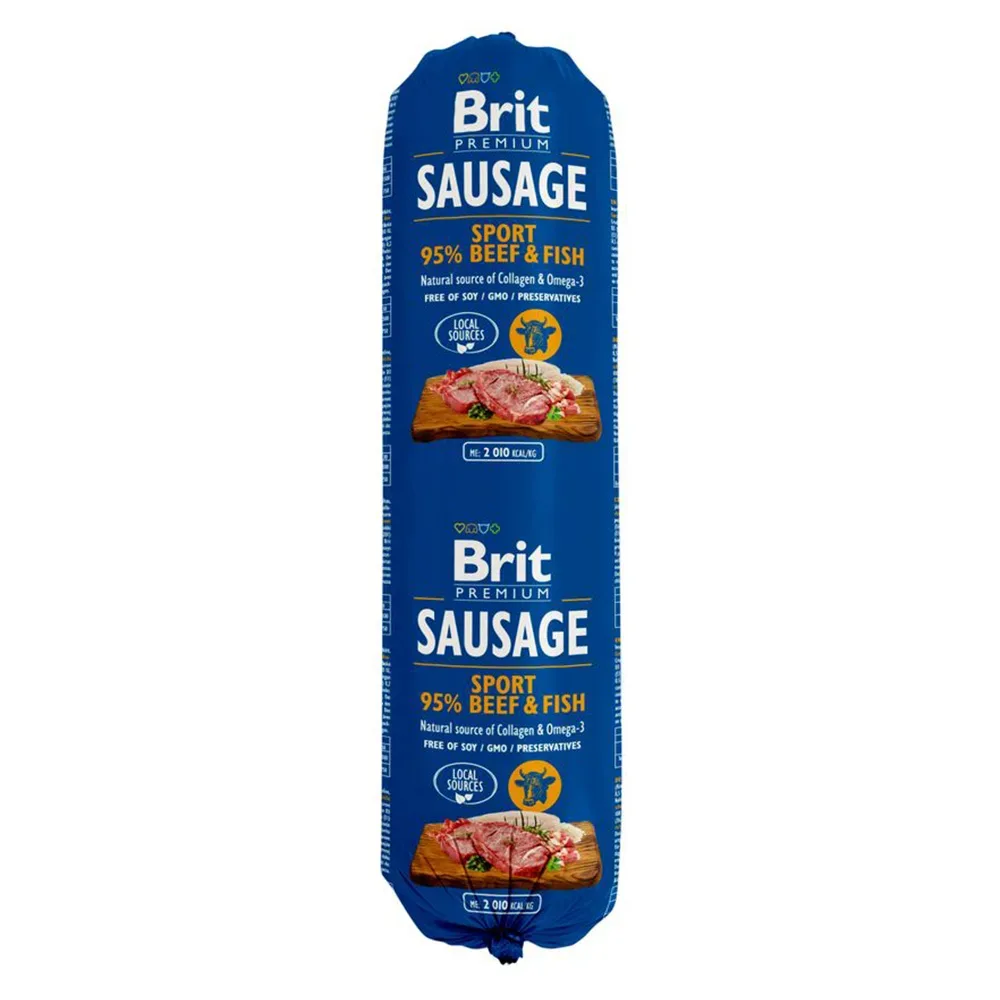 Brit Sausage 12 x 800 g - Rind & Fisch