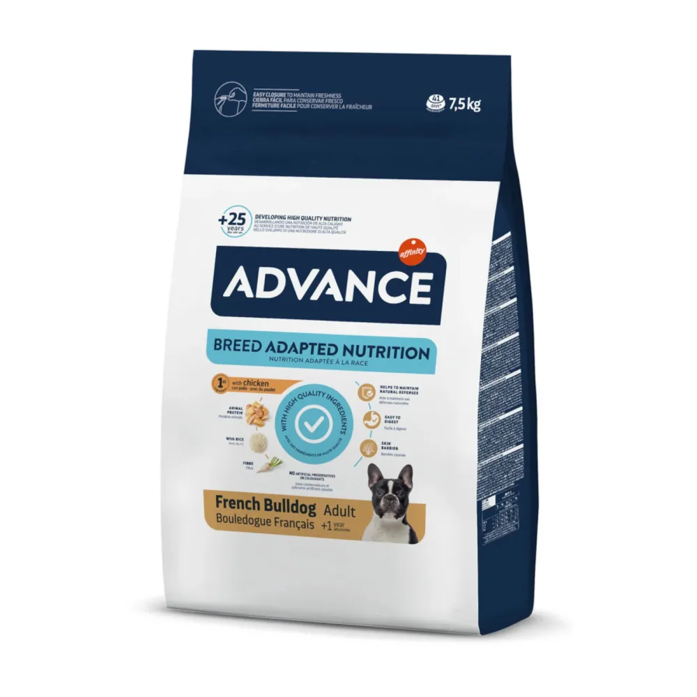 Advance French Bulldog mit Ente - Sparpaket: 2 x 7,5 kg