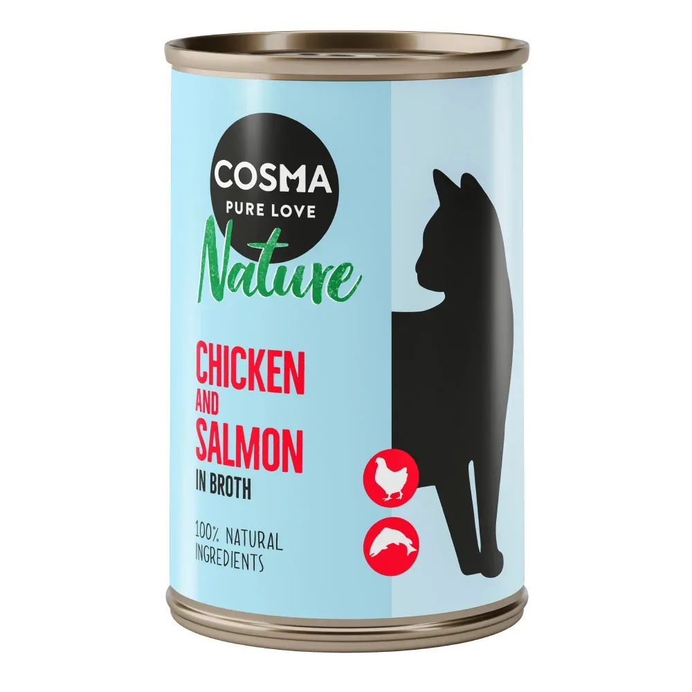 Cosma Nature 6 x 140 g - Huhn & Lachs