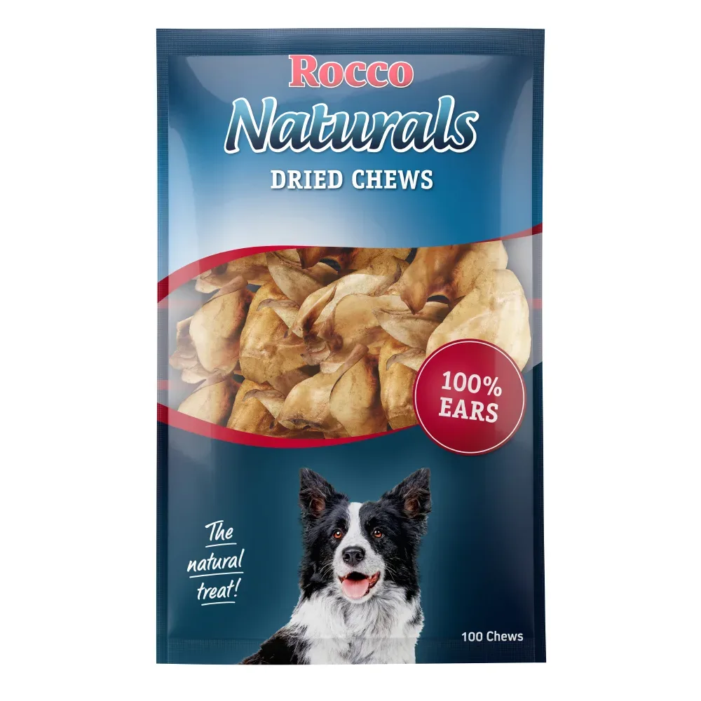 Rocco Rinderohren natur - Sparpaket: 2 x 100 Stück