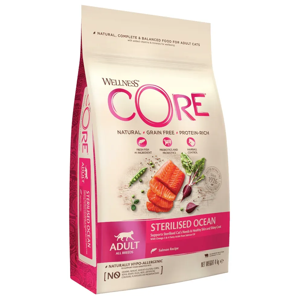 Wellness Core Cat Sterilized Ocean - Sparpaket: 2 x 4 kg