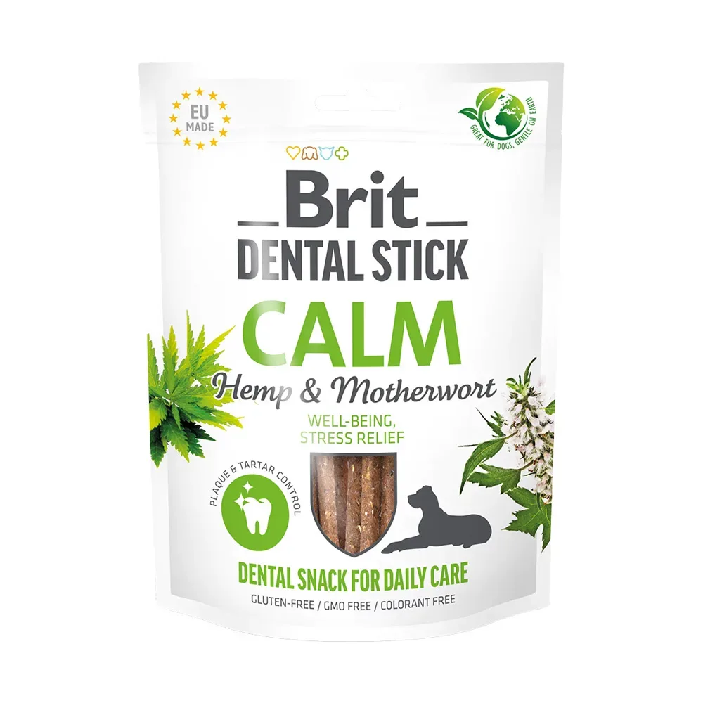 Brit Dental Stick Calm mit Hanf & Herzspannkraut - 251 g (7 Stück)