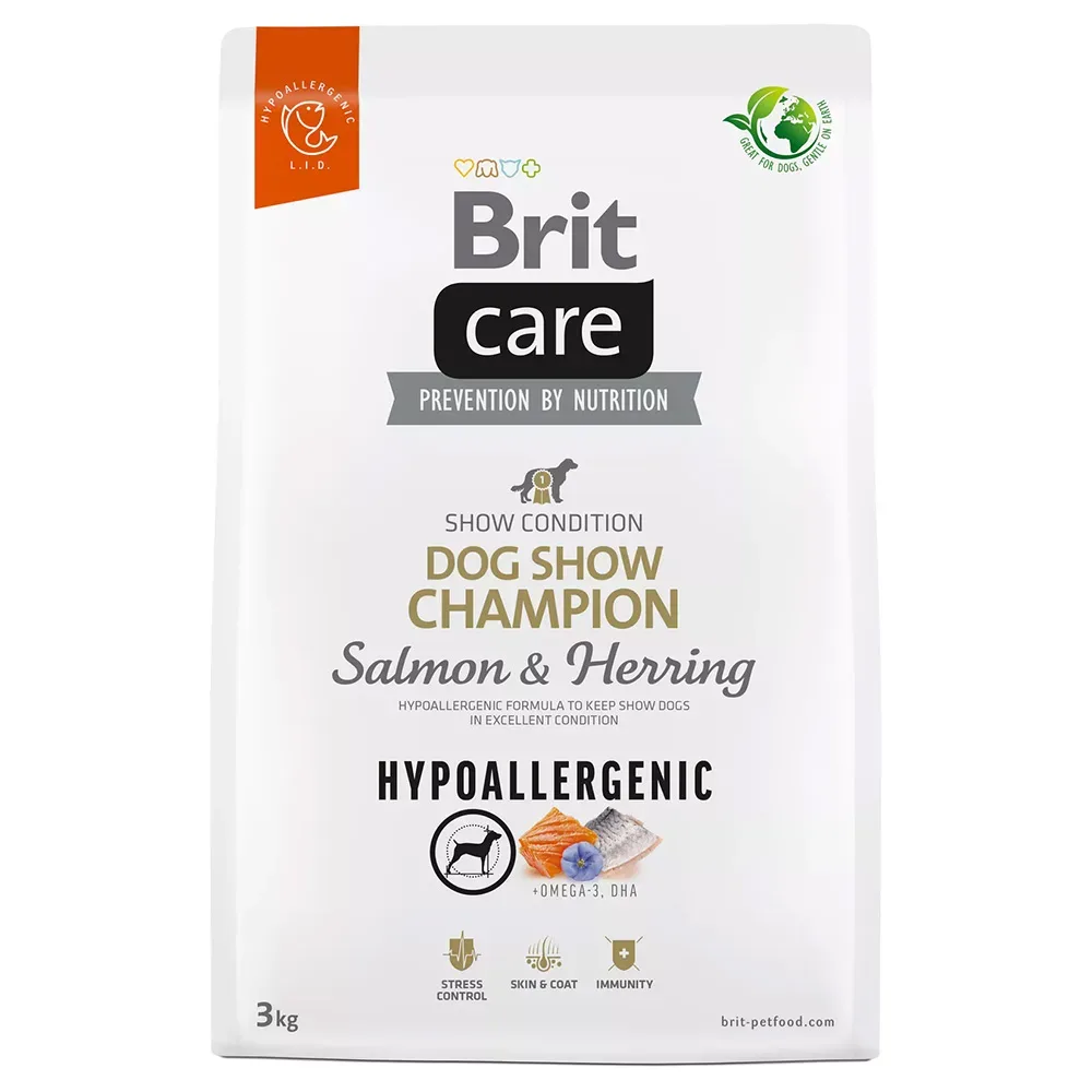 Brit Care Hypoallergenic Dog Show Champion Lachs & Hering - Sparpaket: 2 x 3 kg