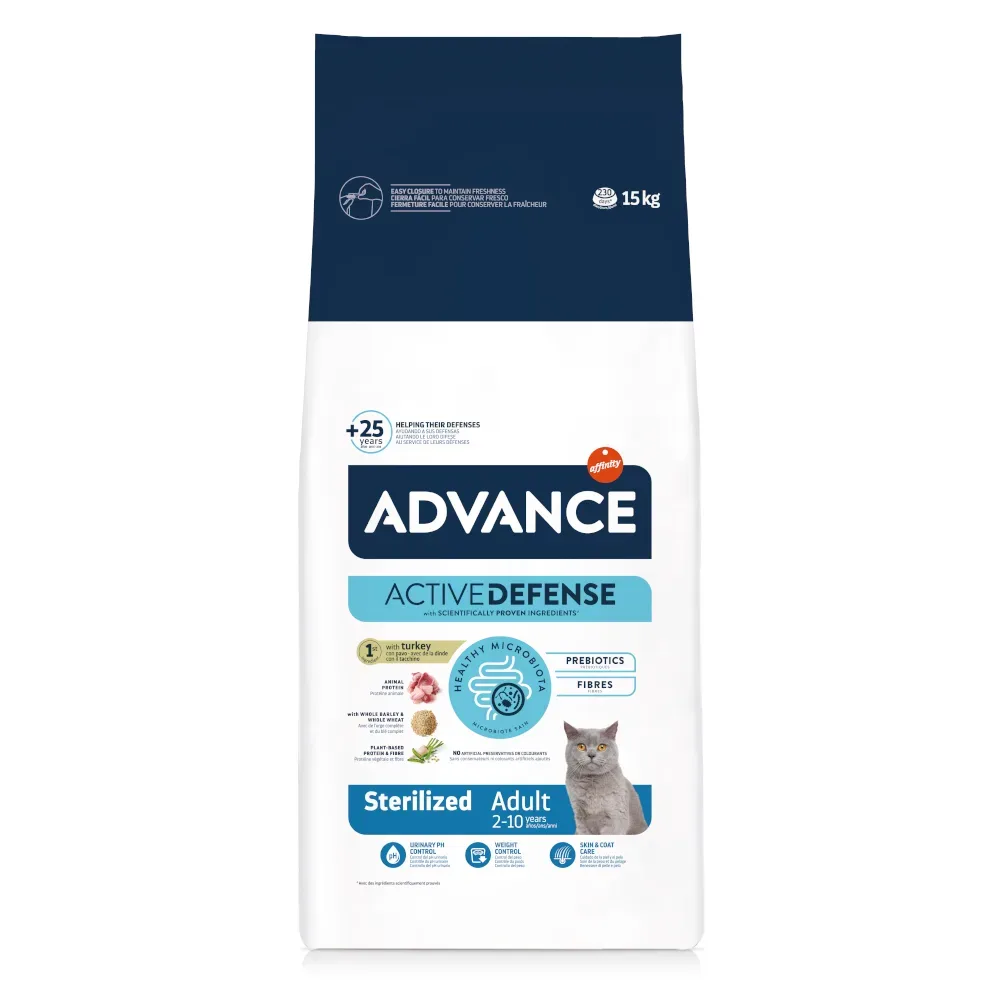 Advance Cat Sterilized Truthahn - Sparpaket: 2 x 15 kg