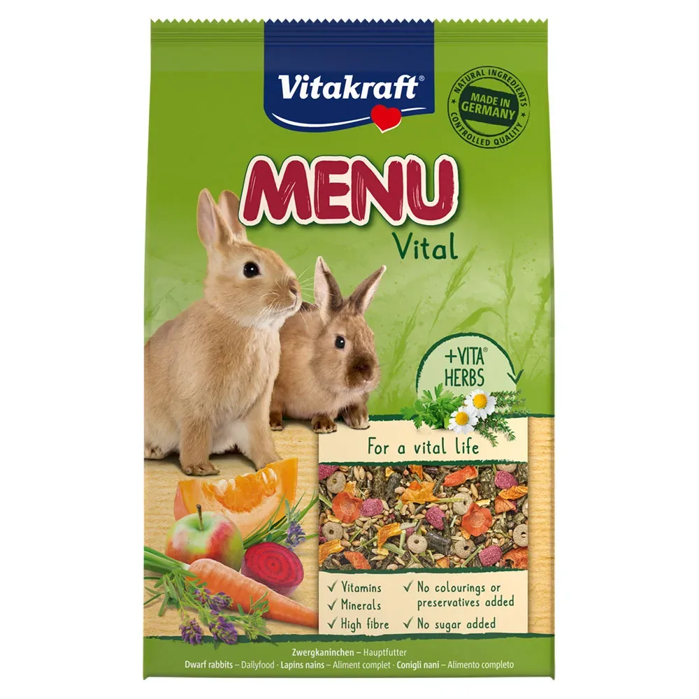 Vitakraft Menü Vital Zwergkaninchen - 2 x 5 kg
