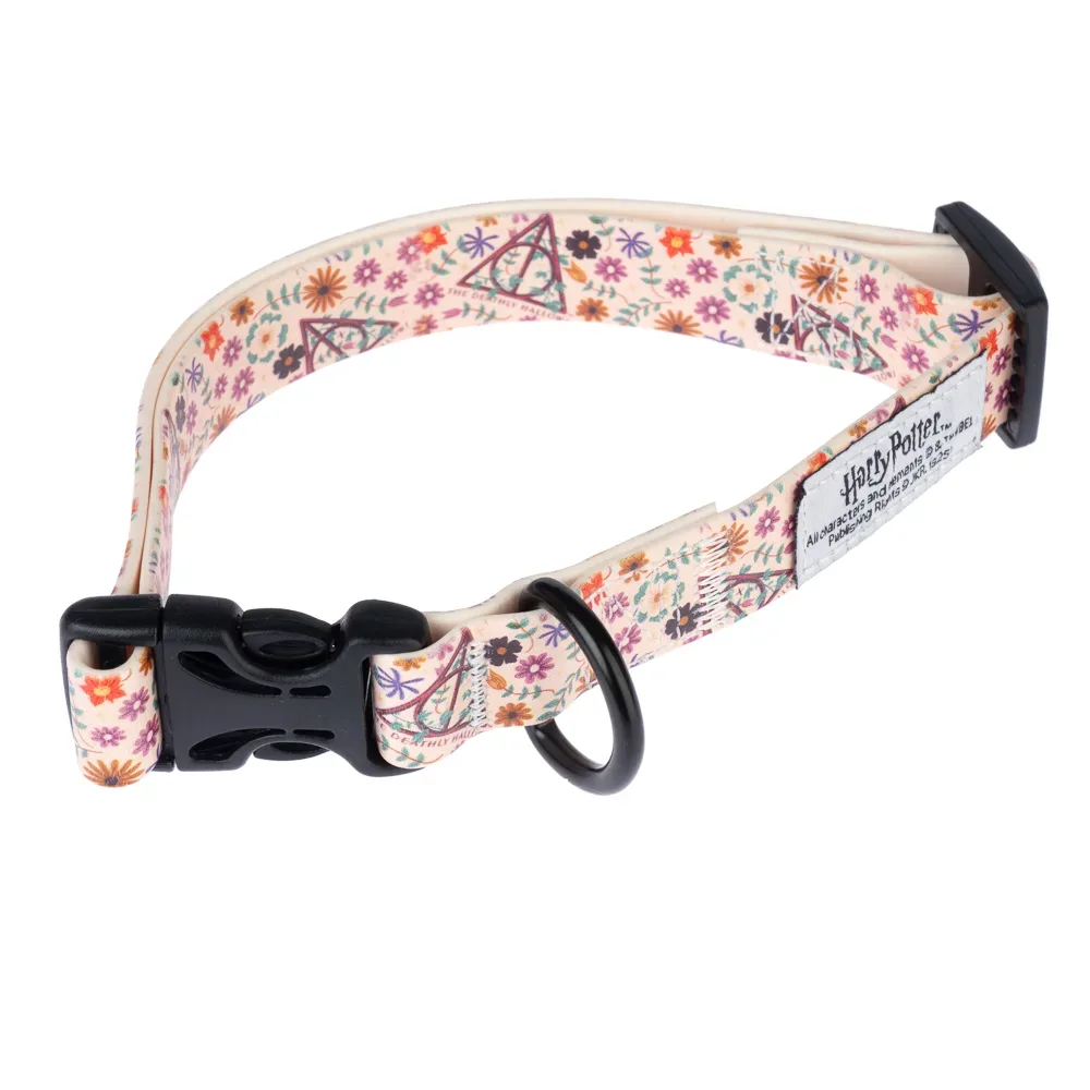 Harry Potter Halsband Heiligtümer des Todes, beige - Grösse S: 25 - 36 cm Halsumfang, 20 mm breit