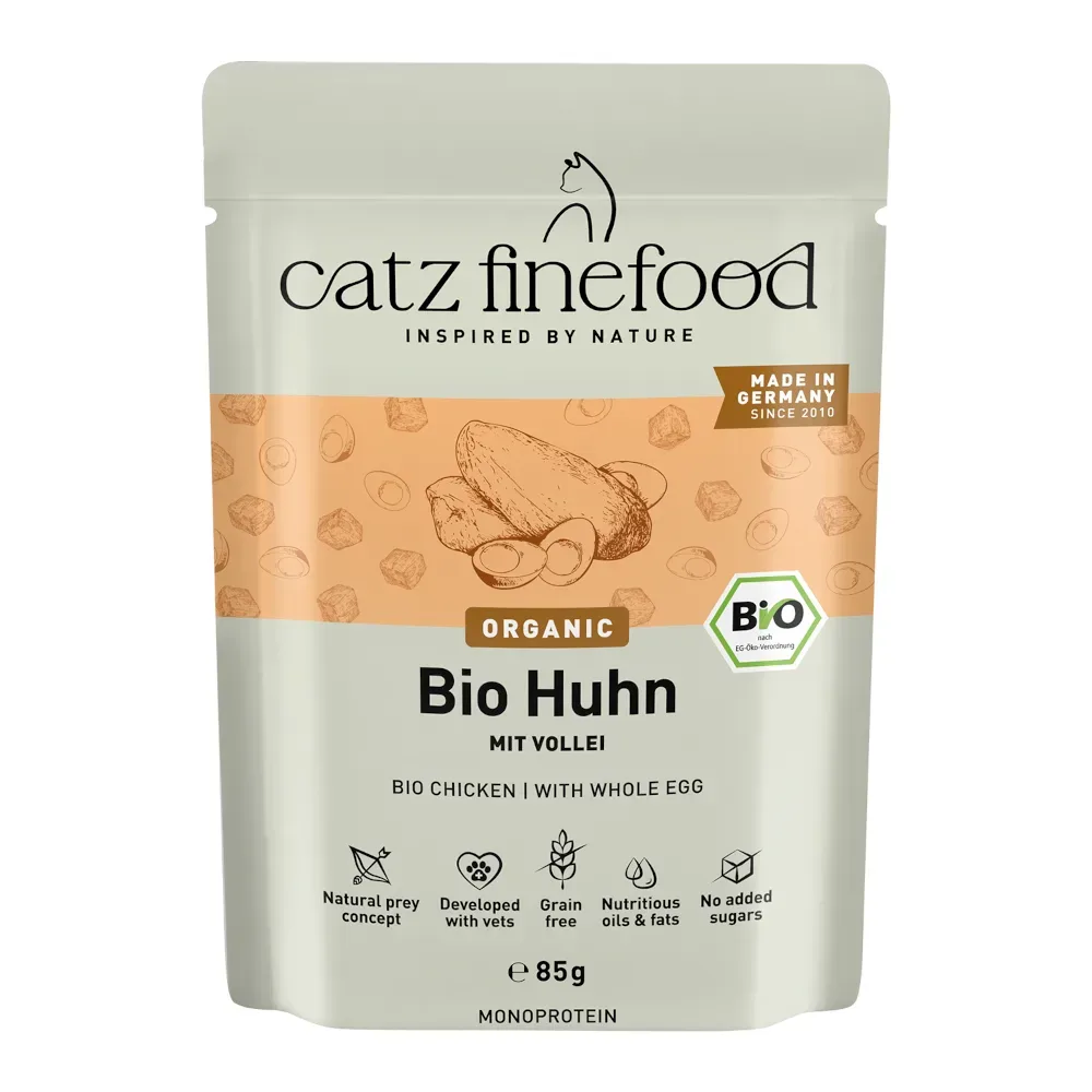 catz finefood Bio 12 x 85 g - No.505 Bio-Ente