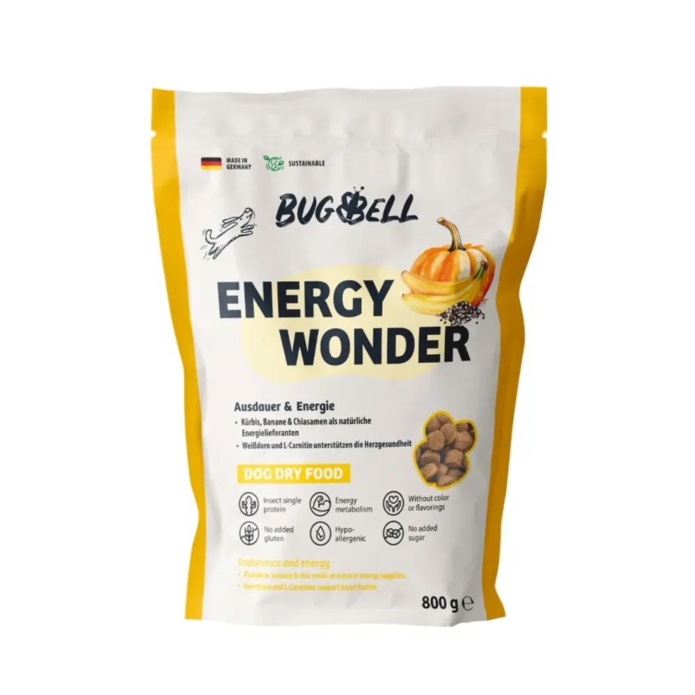 BugBell Trockenfutter Energy Wonder - Sparpaket: 4 x 800 g