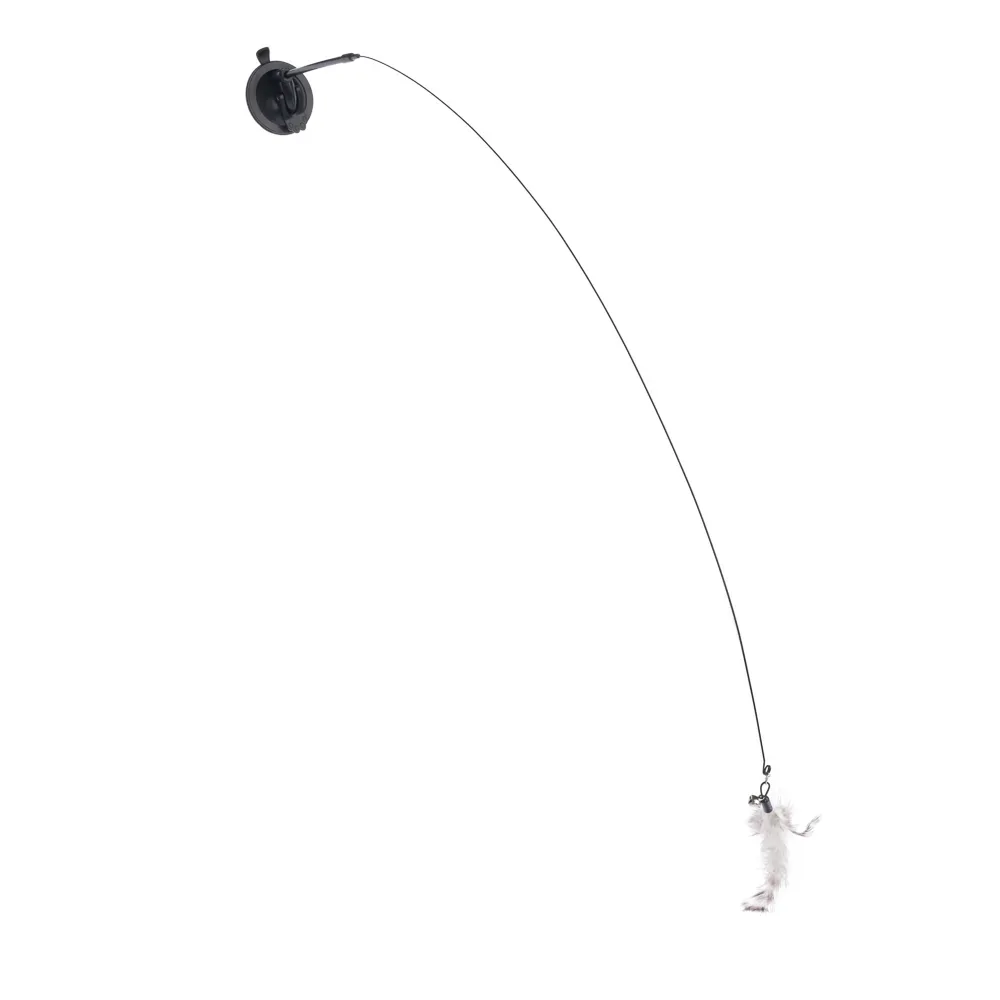 zooplus Basics Interaktives Katzenspielzeug 4-in-1 - Teaser 95 cm, 4 Spielzeuge 15 cm