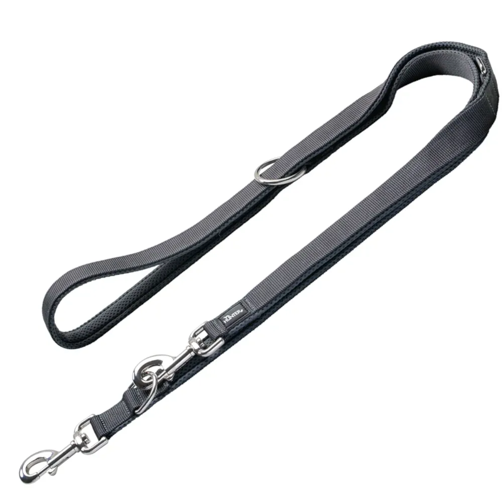HUNTER Führleine Divo & Maldon, grau - 200 cm lang, 25 mm breit
