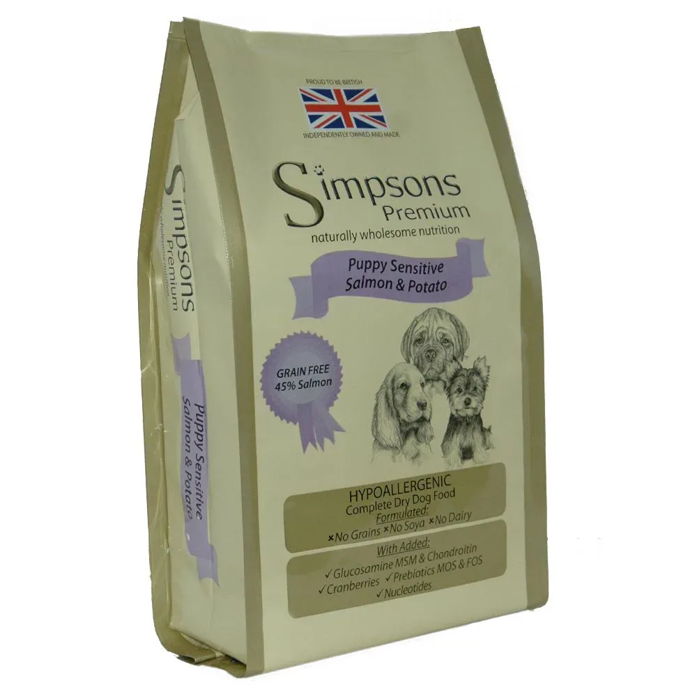 Simpsons Premium Puppy Sensitive Lachs & Kartoffel - 12 kg